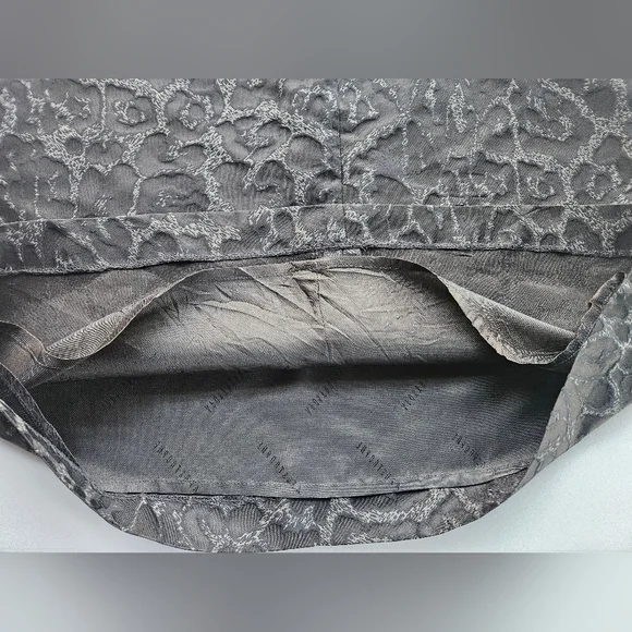 APOSTROPHE PARIS Animal Print Silk A-Line Skirt | SZ FR 38 / US M - Picture 9 of 9